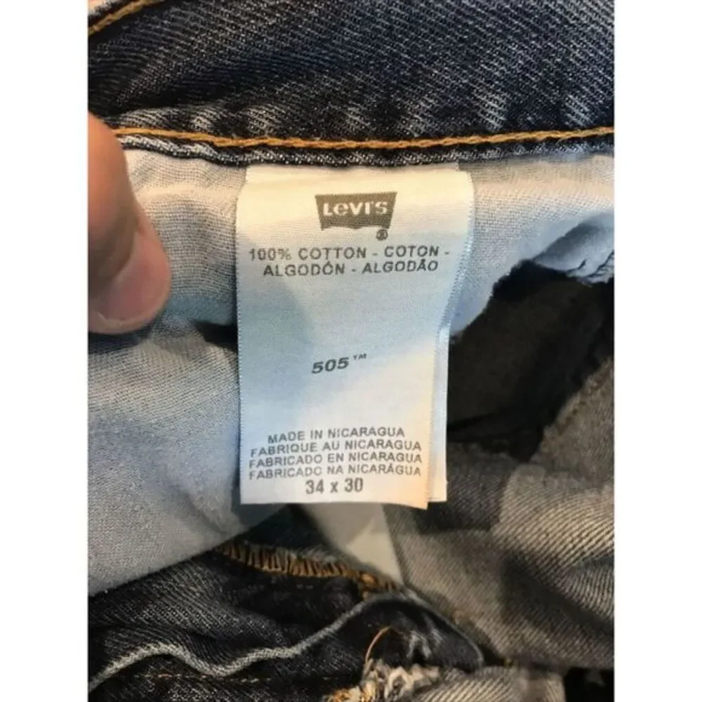 Levis 505 Regular Fit Jeans‎ 34x30 100% Cotton